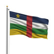 Flag of the Central African Republic waving in the wind
