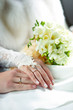 hands of newlyweds