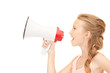 girl with megaphone