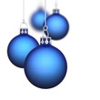 Weihnachtskugeln Hintergrund 11 blau