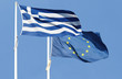 Bandiera europea e greca