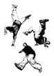 break dance trio