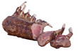 meat and sauce on a white background meat and sauce on a white background