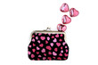 purse hearts and love
