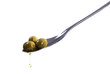Green olives metal spoon Green olives metal spoon
