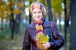Young woman in autumn park Young woman in autumn park