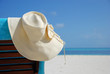 sunbed and hat