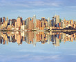 afternoon vibrant capture of new york midtown over hudson
