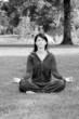 woman doing yoga exercises