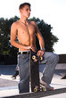 Photo: Skater boy looking in to the sun Skater boy looking in to the sun