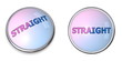 Button Blue-Pink Word Straight