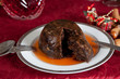 Plum pudding with brandy