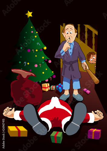 Illustration: Santas little accident Santas little accident