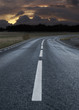 Rural asphalt road