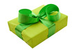 Green Gift Box with green Satin Ribbon Green Gift Box with green Satin Ribbon