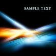 Abstract glowing rays on a black background Abstract glowing rays on a black background