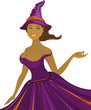 isolated illustration of sexy halloween witch isolated illustration of sexy halloween witch