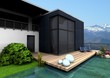 Illustration: 3d terrasse mit ausblick 3d terrasse mit ausblick