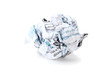 close-up of crumpled paper ball