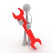 Man and key