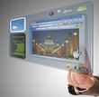 information technology on touchscreen tablet