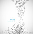Abstract background with tunes.