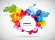 abstract colored background with circles.