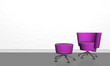 Illustration: Sessel mit Hocker Sessel mit Hocker