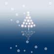 Card with a New Year tree