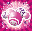Bingo or lottery pink design Bingo or lottery pink design