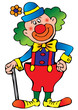 Funny clown. Vector art-illustration on a white background. Funny clown. Vector art-illustration on a white background.