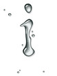 Water letter i