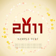 New 2011 year card 4, vector