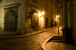 Prague - night aisle in Little quarter Prague - night aisle in Little quarter