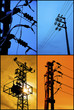 an image of a metal tower of Power Lines