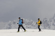 two touring skiers in the Alps