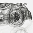 Auto - szkic w 3d
