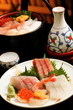 刺身と酒