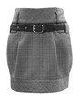 ladies grey skirt, clipping path