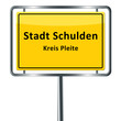 Stadt Schulden - Kreis Pleite