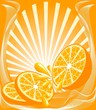 vector illustration of a beautiful orange background