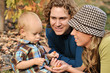 Photo: Happy Family enjoys the fall weather Happy Family enjoys the fall weather