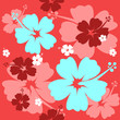 Seamless Hibiscus flower Background