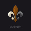 logo entreprise, fleur de lys