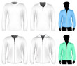 Vector t-shirt, polo shirt and sweatshirt design template.