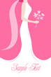 bride with a wedding bouquet