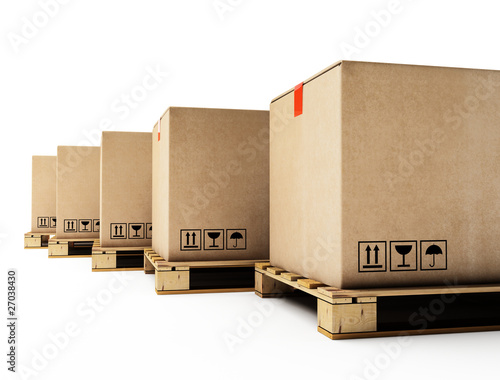 Illustration: wooden shipping pallet wooden shipping pallet