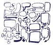 hand draw arrows speech set