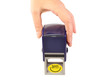 2011 Christmas hand holding a blue stamp 2011 Christmas hand holding a blue stamp
