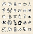 hand draw web icon